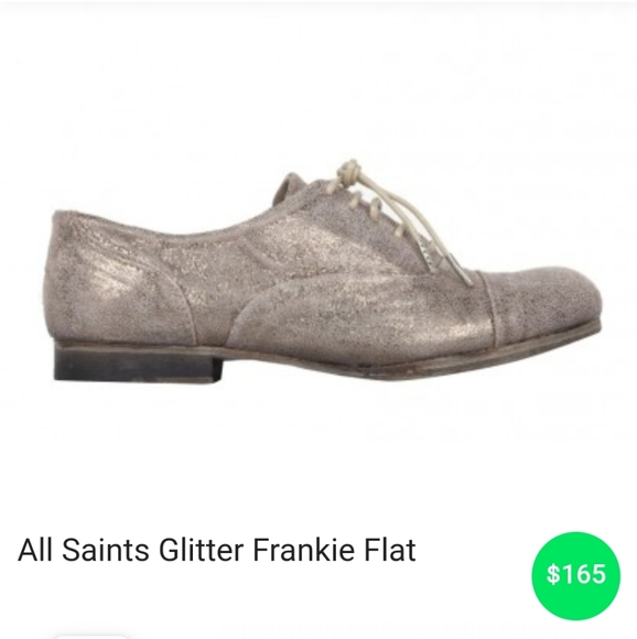 All Saints Shoes - ALL SAINTS Glitter Frankie Flat